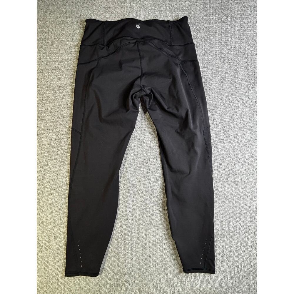 Athleta Ranier Leggings Sz L 7/8 Ankle Length Black Legging Pocket - Picture 4 of 10